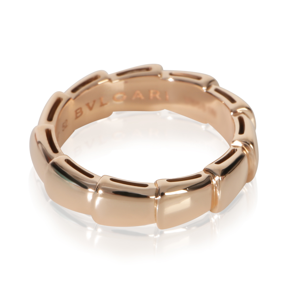 BVLGARI Rose Gold  Serpenti Viper Thick Band